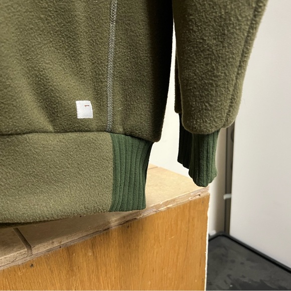 Women's Olive Crewneck Sweater - Picture 3 of 3